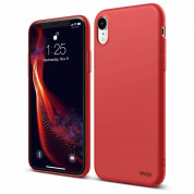 Elago Slim Fit Case - качествен поликарбонатов кейс за iPhone XR (червен)