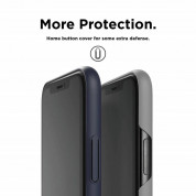 Elago Slim Fit Case - качествен поликарбонатов кейс за iPhone XS Max (тъмносин) 6