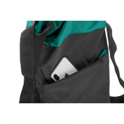 Tucano Strozzo Superslim Backpack - двуцветна всекидневна раница (черен-зелен) 3