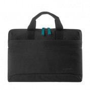 Tucano Smilza Super Slim Bag - чанта за MacBook и преносими компютри от 13.3 до 14 инча (черен)