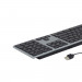 Matias Backlit Wired Aluminum Keyboard with Numeric Keypad - качествена алуминиева жична клавиатура с подсветка за Mac (тъмносив)  2