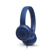 JBL T500 On-ear Headphones - слушалки с микрофон за мобилни устройства (син)