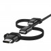 Belkin Universal Cable with Micro-USB, USB-C and Lightning Connectors - качествен USB кабел с Lightning, microUSB и USB-C конектори (черен) 5