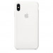 Apple Silicone Case - оригинален силиконов кейс за iPhone XS Max (бял) 1