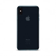 Artwizz NoCase - ултра-тънък (0.8 мм) TPU калъф за iPhone XS Max (син-прозрачен) 3