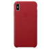 Apple iPhone Leather Case - оригинален кожен кейс (естествена кожа) за iPhone XS Max (червен) 1