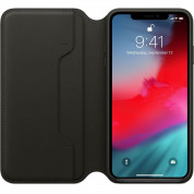 Apple iPhone XS Max Leather Folio Case (black) 3