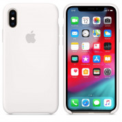 Apple Silicone Case for iPhone XS (white) 1