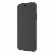 Griffin Survivor Clear Wallet Case - кожен калъф, тип портфейл с висока защита за iPhone XS Max (черен-прозрачен) 3