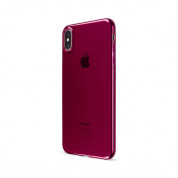 Artwizz NoCase - ултра-тънък (0.8 мм) TPU калъф за iPhone XS Max (червен-прозрачен)