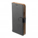 4smarts Premium Wallet Case URBAN - кожен калъф с поставка и отделение за кр. карта за iPhone XR (черен-кафяв) 1