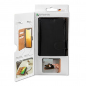 4smarts Premium Wallet Case URBAN - кожен калъф с поставка и отделение за кр. карта за Samsung Galaxy A6 (2018) (черен) 3