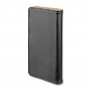 4smarts Universal Flip Case UltiMAG URBAN XL - кожен калъф с поставка и отделение за кр. карта за смартфона до 6.5 инча (черен) 4