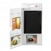 4smarts Premium Wallet Case URBAN - кожен калъф с поставка и отделение за кр. карта за Huawei Mate 20 Lite (черен) 3