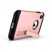 Spigen Slim Armor Case - хибриден кейс с поставка и най-висока степен на защита за iPhone XS, iPhone X (розово злато) 2