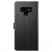 Spigen Wallet S Case - кожен калъф, тип портфейл и поставка за Samsung Galaxy Note 9 (черен) 6