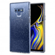 Spigen Liquid Crystal Glitter Case - тънък качествен термополиуретанов калъф за Samsung Galaxy Note 9 (прозрачен) 