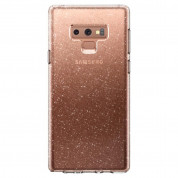 Spigen Liquid Crystal Glitter Case - тънък качествен термополиуретанов калъф за Samsung Galaxy Note 9 (прозрачен)  3