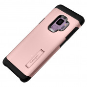 Spigen Tough Armor Case - хибриден кейс с най-висока степен на защита за Samsung Galaxy S9 (розово злато) 4