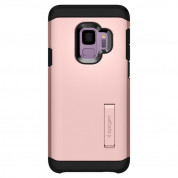 Spigen Tough Armor Case - хибриден кейс с най-висока степен на защита за Samsung Galaxy S9 (розово злато) 6