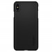 Spigen Thin Fit Case - качествен тънък матиран кейс за iPhone XS Max (черен) 4