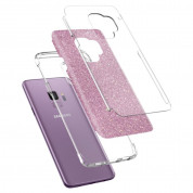 Spigen Slim Armor Glitter Case - хибриден кейс с най-висока степен на защита за Samsung Galaxy S9 (розов) 3