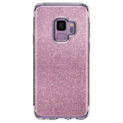 Spigen Slim Armor Glitter Case - хибриден кейс с най-висока степен на защита за Samsung Galaxy S9 (розов) 4