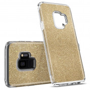 Spigen Slim Armor Glitter Case - хибриден кейс с най-висока степен на защита за Samsung Galaxy S9 (златист) 1