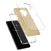 Spigen Slim Armor Glitter Case - хибриден кейс с най-висока степен на защита за Samsung Galaxy S9 (златист) 3