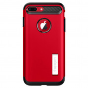 Spigen Slim Armor Case - хибриден кейс с поставка и най-висока степен на защита за iPhone 8 Plus, iPhone 7 Plus (червен) 6
