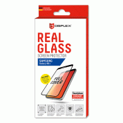 Displex Real Glass 10H Protector 3D Full Cover - калено стъклено защитно покритие за дисплея на Samsung Galaxy A6 Plus (2018) (черен-прозрачен) 2