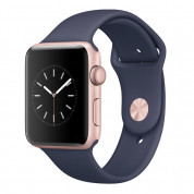 Apple Sport Band S/M & M/L  for Apple Watch 42mm, 44mm (navy) (reconditioned) (Apple Box)
