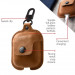 TwelveSouth AirSnap Leather Case - кожен калъф (ествествена кожа) за Apple AirPods и Apple AirPods 2 (кафяв) 5