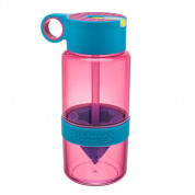 Zing Anything Kid Zinger - детска бутилка за вода със сокоизстисквачка 475 мл. (розов) 