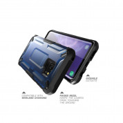 i-Blason SUPCASE Unicorn Beetle Hybrid Protective Clear Case - удароустойчив хибриден кейс за Samsung Galaxy S9 (син) 3