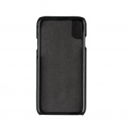 Bugatti Londra Full Grain Case - кожен (естесвена кожа) кейс с джоб за кредитна карта за iPhone XS, iPhone X (черен) 2