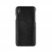 Bugatti Londra Full Grain Case - кожен (естесвена кожа) кейс с джоб за кредитна карта за iPhone XS, iPhone X (черен) 1