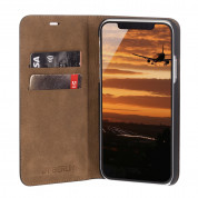 JT Berlin LeatherBook Tegel Case - хоризонтален кожен (естествена кожа) калъф тип портфейл за iPhone XS Max (черен) 3