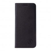 JT Berlin LeatherBook Tegel Case - хоризонтален кожен (естествена кожа) калъф тип портфейл за iPhone XS Max (черен)