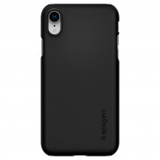 Spigen Thin Fit Case - качествен тънък матиран кейс за iPhone XR (черен) 1