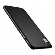 Spigen Thin Fit Case - качествен тънък матиран кейс за iPhone XR (черен) 2