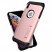 Spigen Slim Armor Case - хибриден кейс с поставка и най-висока степен на защита за iPhone XS Max (розов) 2