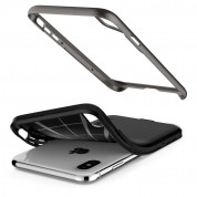 Spigen Neo Hybrid Case - хибриден кейс с висока степен на защита за iPhone XS Max (тъмносив)  7
