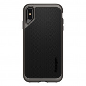 Spigen Neo Hybrid Case - хибриден кейс с висока степен на защита за iPhone XS Max (тъмносив)  1