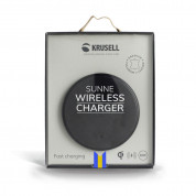 Krusell Sunne Wireless Charger - поставка (пад) за безжично захранване за QI съвместими устройства (черен) 3