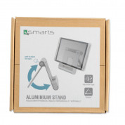 4smarts Aluminum Stand - преносима алуминиева поставка за смартфони и таблети (сребрист) 6