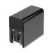 4smarts Travel Charger Set VoltPlug QC/PD 18W - захранване за ел. мрежа с USB-A изход и USB-C изход с адаптори за USA и UK стандарт (18W) (черен) 4