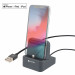 4smarts Charging Station uDock with Mfi certified Lightning cable - док станция за зареждане и синхронизиране на iPhone (черен-сив) 1