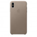 Apple iPhone Leather Case - оригинален кожен кейс (естествена кожа) за iPhone XS Max (светлокафяв) 1