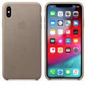 Apple iPhone XS Max Leather Case - Taupe 2